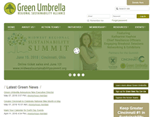 Tablet Screenshot of greenumbrella.org